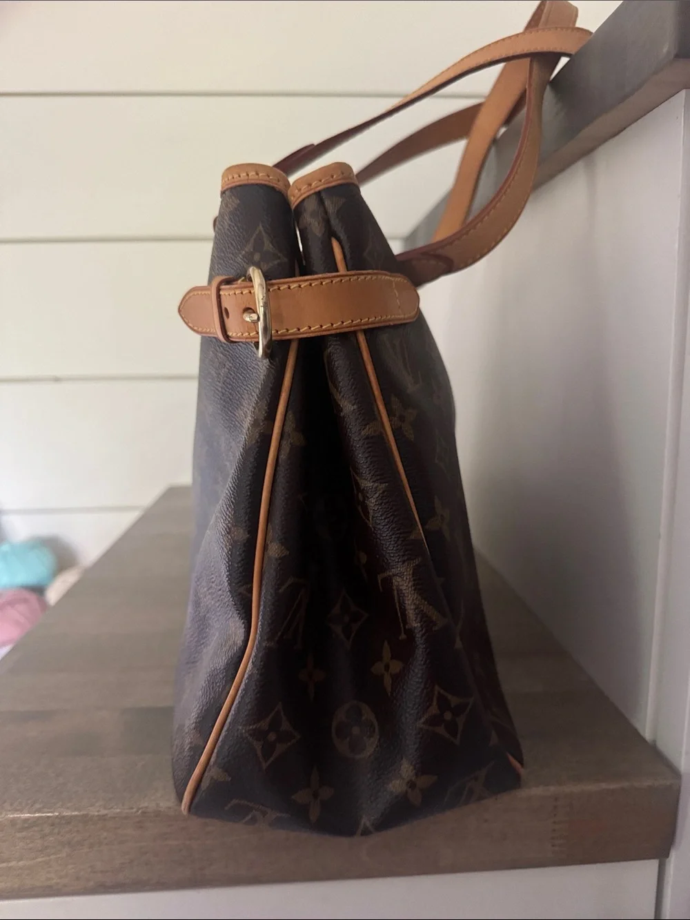 Louis Vuitton Monogram Canvas Messenger Bag in Brown and Tan